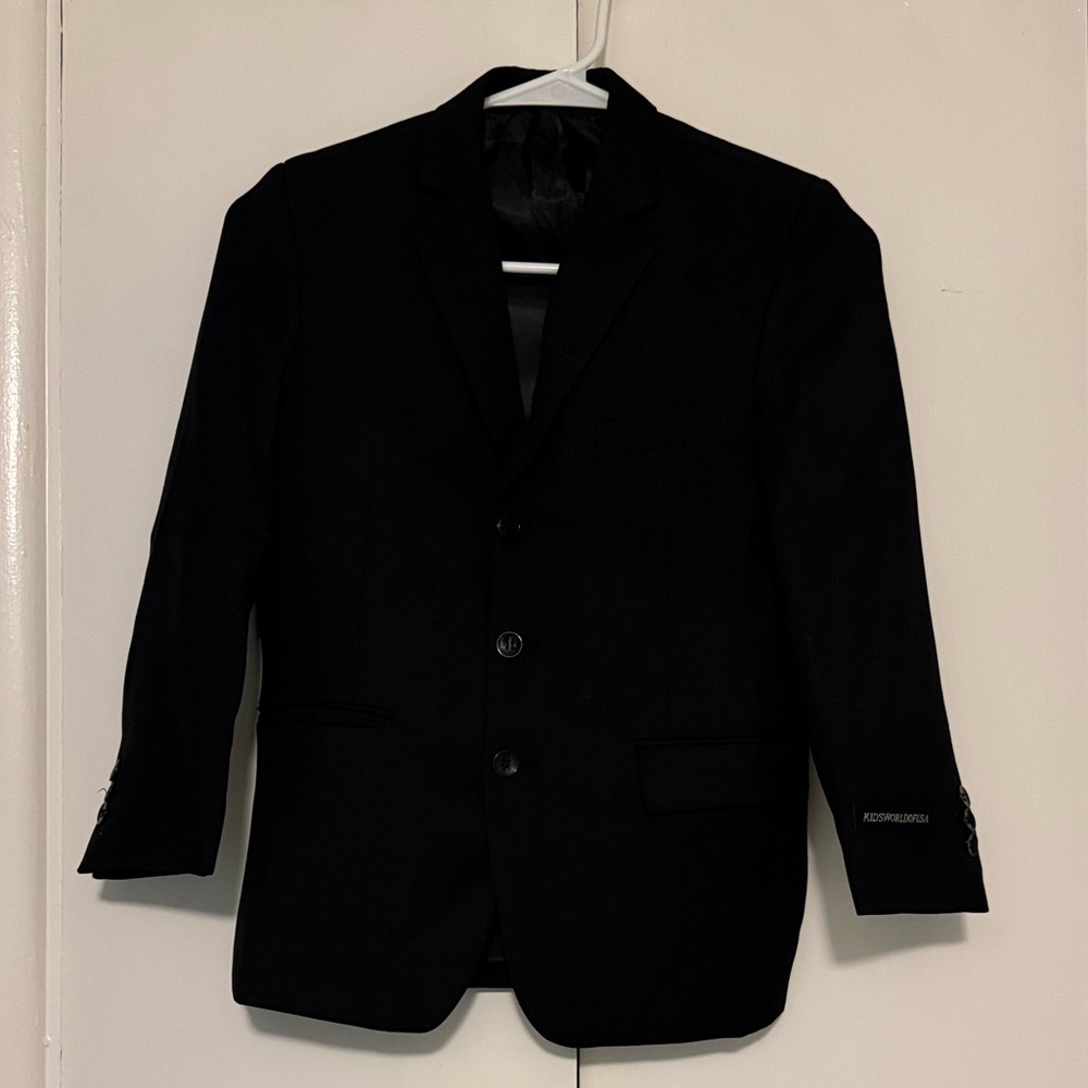 Kids Black Suit, Blazer vest and pants